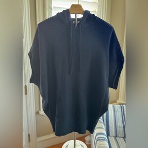 Vince Black Knit Poncho